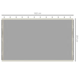 easycomfort zanzariera per gazebo tende di ricambio universale con cerniere 302x207cm nero beige