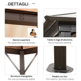 easycomfort easycomfort gazebo da giardino 3 6x3m con tetto apribile in policarbonato e struttura in alluminio