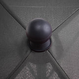 easycomfort easycomfort ombrellone parasole rettangolare con palo inclinabile grigio scuro