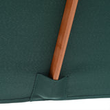 easycomfort easycomfort ombrellone rettangolare in bambu e poliestere anti uv verde 2x1 5x2 3m