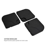 easycomfort easycomfort set 4pz base per ombrellone da giardino in plastica 50 50 7.5cm