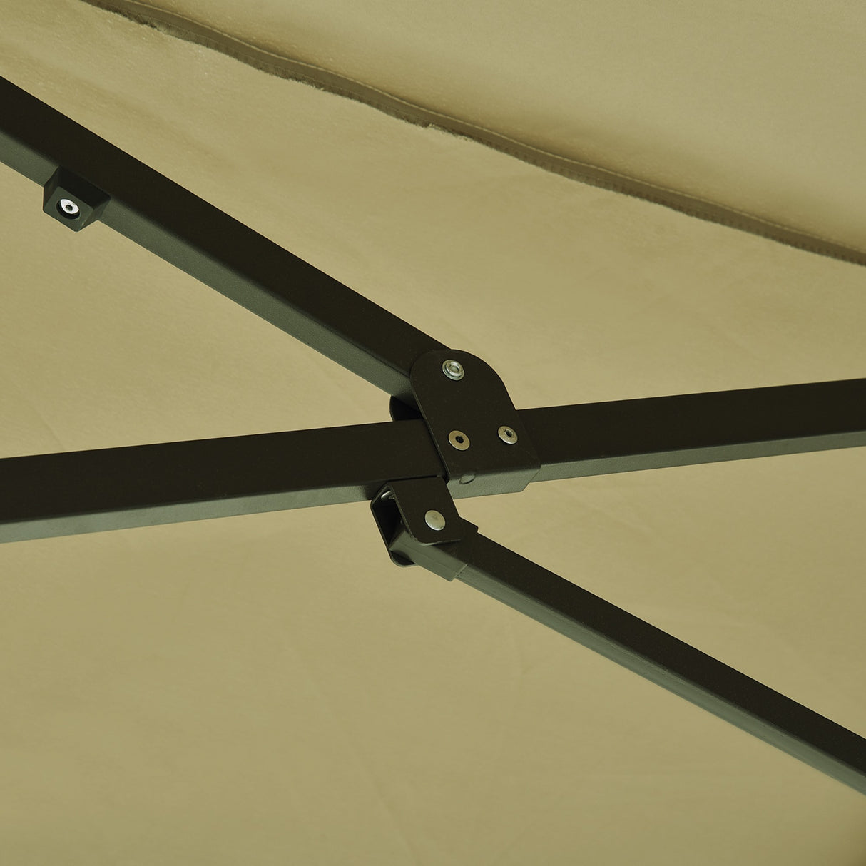 easycomfort easycomfort ombrellone doppio tettuccio da esterni ecru area coperta 4.6m