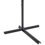 easycomfort easycomfort ombrellone impermeabile decentrato verde struttura in acciaio con manovella 300 x 250 cm