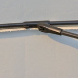 easycomfort easycomfort ombrellone da giardino e terrazza 2 5x2 5m con manovella 18 stecche e testa inclinabile crema