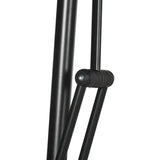 easycomfort ombrellone da giardino 3x2.5 m in metallo e poliestere a 6 stecche con base a croce marrone