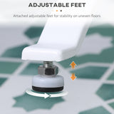 easycomfort easycomfort scaldasalviette elettrico a 8 barre con timer e controllo temperatura 50x45x80 cm bianco