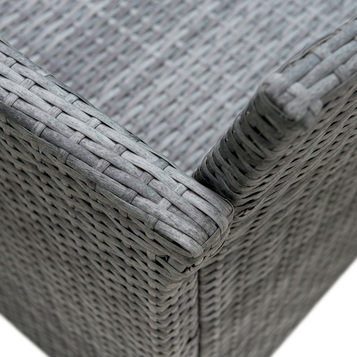 easycomfort easycomfort set 4 p zi mobili da giardino in rattan pe salotto da esterni con tavolo 2 sedie divano due posti grigio