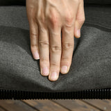 easycomfort easycomfort set da giardino 5 pezzi in rattan pe e acciaio 4 sedie da esterno con cuscini e tavolo rettangolare