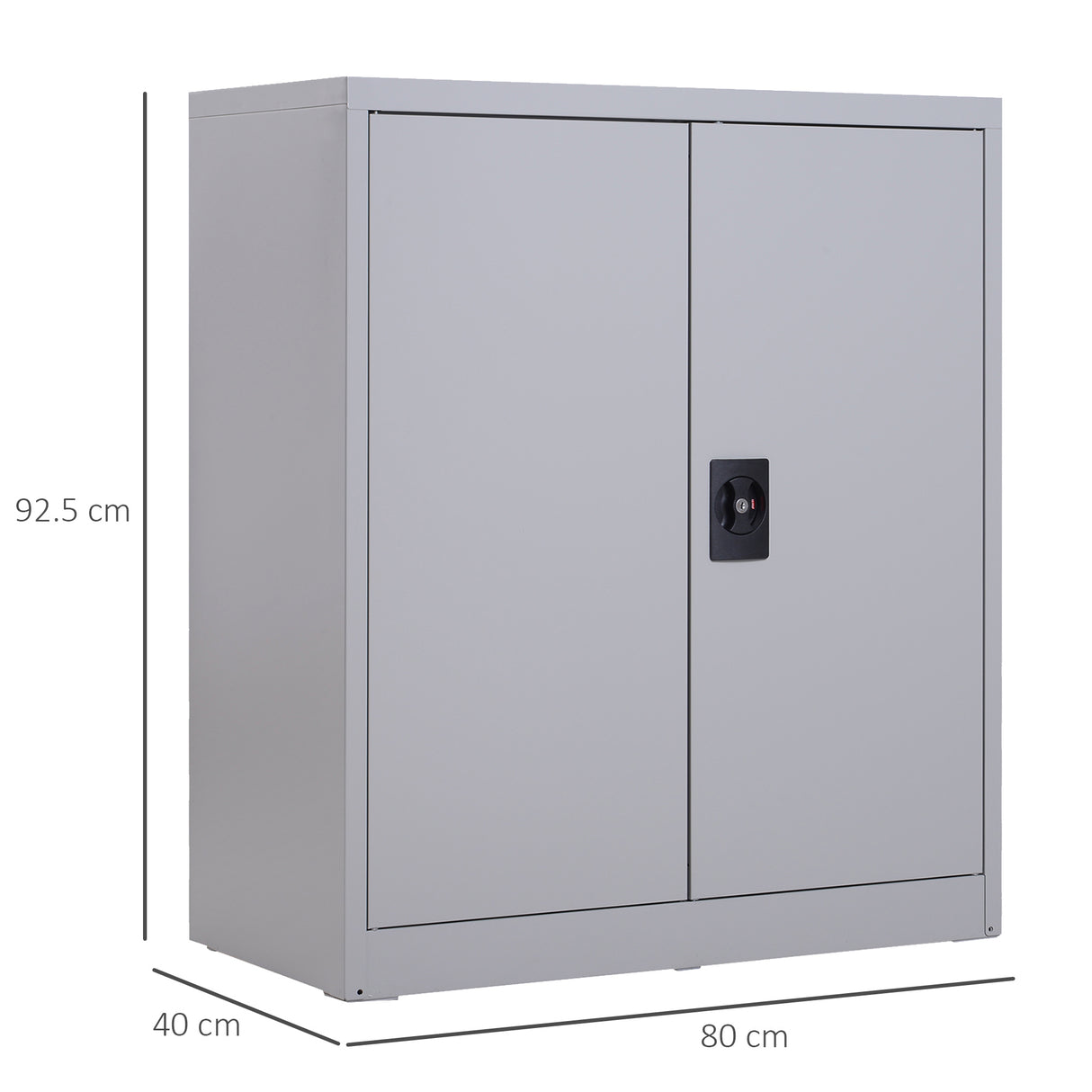 easycomfort easycomfort armadietto mobile ripiano regolabile chiusura di sicurezza per casa ufficio garage acciaio 80x40x92 5cm grigio ean 8054111848473