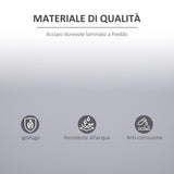 easycomfort easycomfort armadietto mobile ripiano regolabile chiusura di sicurezza per casa ufficio garage acciaio 80x40x92 5cm grigio ean 8054111848473