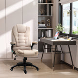 easycomfort easycomfort poltrona da ufficio massaggiante con altezza regolabile 6 punti di massaggio e riscaldamento beige