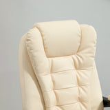 easycomfort easycomfort poltrona massaggiante ergonomica ad altezza regolabile con 6 punti vibranti 65x160x104 cm crema