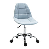 easycomfort easycomfort sedia da ufficio ergonomico sedia girevole scrivania regolabile senza braccioli azzurro 59x59x81 91cm ean 8054144136592