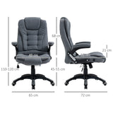 easycomfort easycomfort sedia da ufficio ergonomica reclinabile altezza regolabile e dondolamento poltrona girevole con ruote 65x72x110 120cm grigio