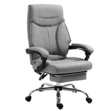 easycomfort easycomfort sedia da ufficio ergonomica girevole sedia da scrivania con rotelle poggiapiedi retrattile e reclinabile 135 altezza regolabile grigio