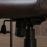 easycomfort easycomfort sedia da ufficio ergonomica sedia girevole con schienale alto e dondolo altezza regolabile e ruote 61 5x66x113 123cm marrone