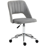 easycomfort easycomfort sedia da ufficio ergonomica e girevole sedia imbottita per scrivania con altezza regolabile grigio 49x54x79 91cm