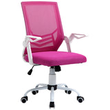 easycomfort easycomfort sedia da ufficio ergonomica con braccioli e supporto lombare poltrona ufficio girevole e altezza regolabile in tessuto rosa