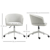 easycomfort easycomfort sedia da ufficio con altezza regolabile ruote e seduta girevole in tessuto grigio chiaro