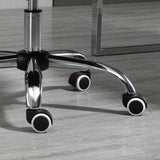 easycomfort easycomfort sedia da ufficio ad altezza regolabile in tessuto effetto lino con schienale ricurvo 48x53x80 90 cm grigio