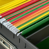 easycomfort easycomfort cassettiera ufficio con ruote schedario portadocumenti a 2 cassetti con serratura e 2 chiavi in acciaio 39x48x67cm nero