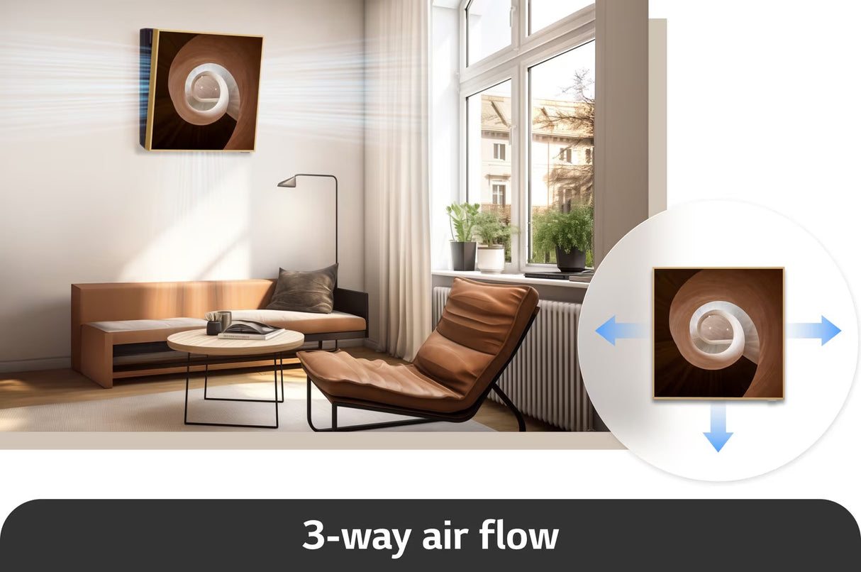 solo unita interna a parete lg serie gallery inverter 9000 btu gas r 32 wi fi optional 17814