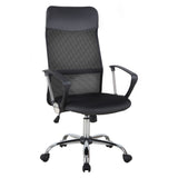 easycomfort easycomfort sedia ergonomica da ufficio girevole e dondolo con ruote altezza regolabile e schienale a rete 63x65x109 119cm nero