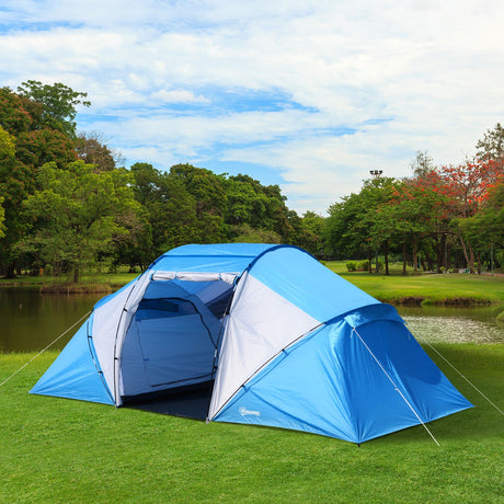 easycomfort easycomfort tenda da campeggio per 6 persone 460 230 195cm