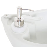 easycomfort easycomfort lavabo portatile da campeggio con 2 ruote serbatoio acqua 17l cisterna di scarico 24l e serbatoio sapone 3.5l