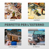 easycomfort easycomfort lavabo portatile da campeggio con 2 ruote maniglia serbatoio acqua 17l e serbatoio sapone 3.5l