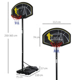 easycomfort easycomfort canestro da basket altezza regolabile in acciaio con base