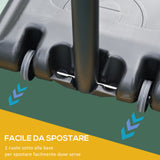easycomfort easycomfort canestro basket altezza regolabile 160 305cm base con ruote e struttura in acciaio tabellone in pvc trasparente
