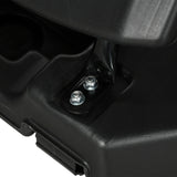 easycomfort canestro basket in acciaio regolabile in altezza e portatile con tabellone e ruote 107x70cm nero e rosso