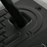 easycomfort canestro basket in acciaio regolabile in altezza e portatile con tabellone e ruote 107x70cm nero e rosso