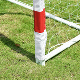 easycomfort easycomfort porta da calcio e calcetto in plastica pe per adulti e bambini 302x83x201cm bianca