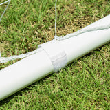easycomfort easycomfort porta da calcio e calcetto in plastica pe per adulti e bambini 302x83x201cm bianca