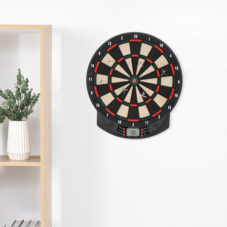 easycomfort easycomfort bersaglio a freccette elettronico in pp con 6 freccette e tabellone segna punti 44x39 5x 2 2cm nero
