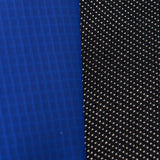 easycomfort tappeto elastico per bambini e adulti con rete e bordo imbottito giochi da giardino e casa 305x248cm blu e nero