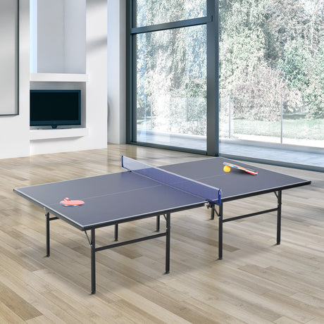 easycomfort easycomfort tavolo ping pong pieghevole in legno mdf e acciaio 152.5x274x76cm