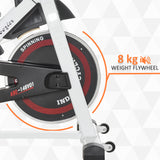 easycomfort easycomfort cyclette professionale spin bike con schermo lcd e portabicchieri volano 8kg