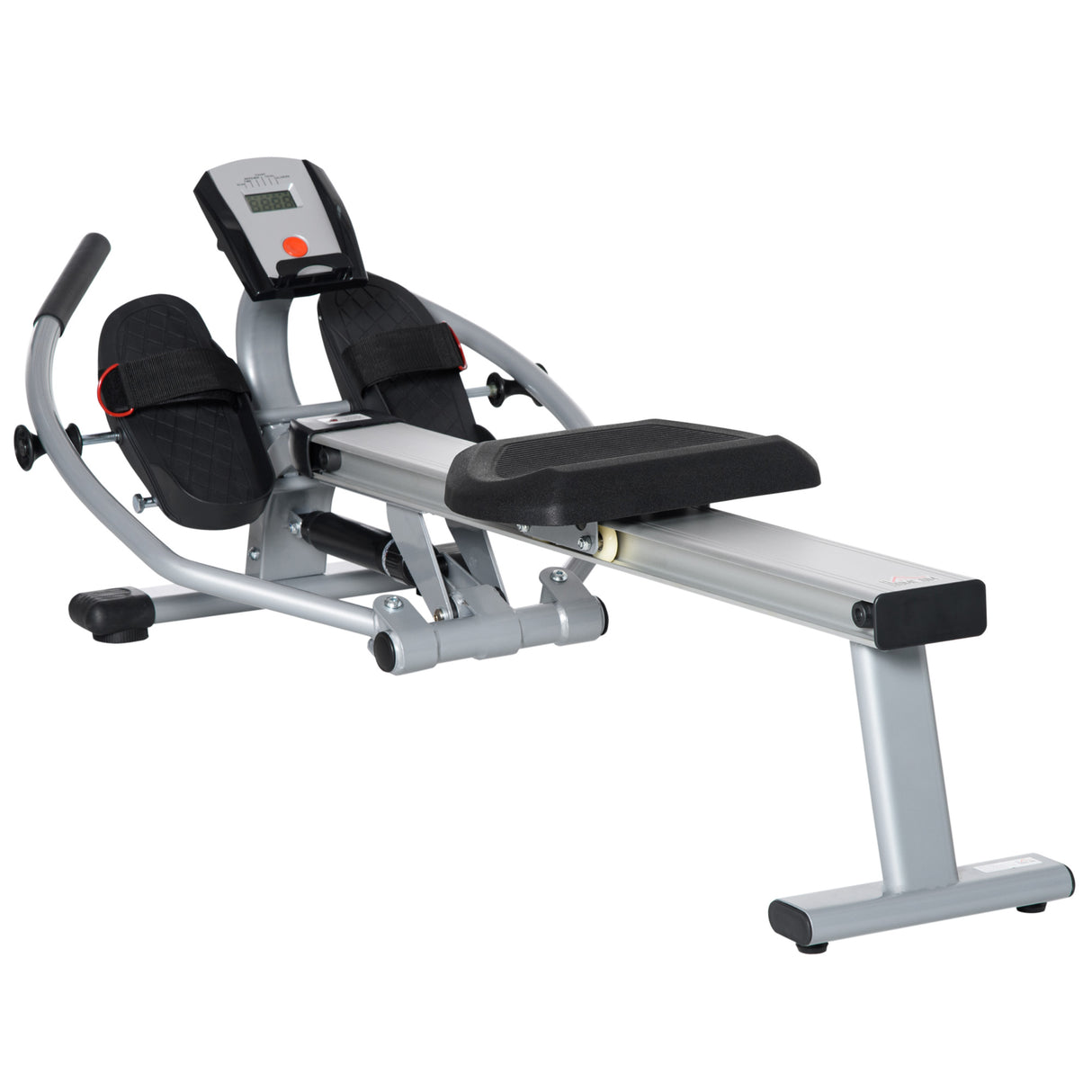 easycomfort vogatore a 12 resistenze con monitor digitale e struttura in alluminio acciaio e abs 160x61x50 cm