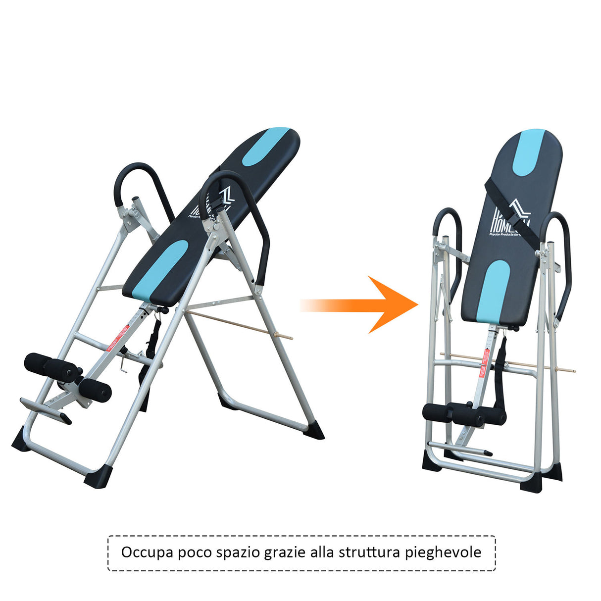 easycomfort easycomfort panca a inversione gravitazionale professionale imbottita 65x112 142x126