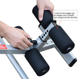 easycomfort easycomfort panca a inversione gravitazionale professionale imbottita 65x112 142x126