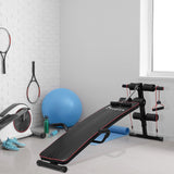 easycomfort easycomfort panca per addominali inclinata multifunzione e regolabile 56.5 x 135 cm