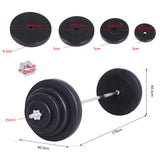 easycomfort easycomfort set bilanciere e dischi 70kg 8 dischi pesi rivestiti in pvc e barra in ferro 170x40 5x40 5cm nero