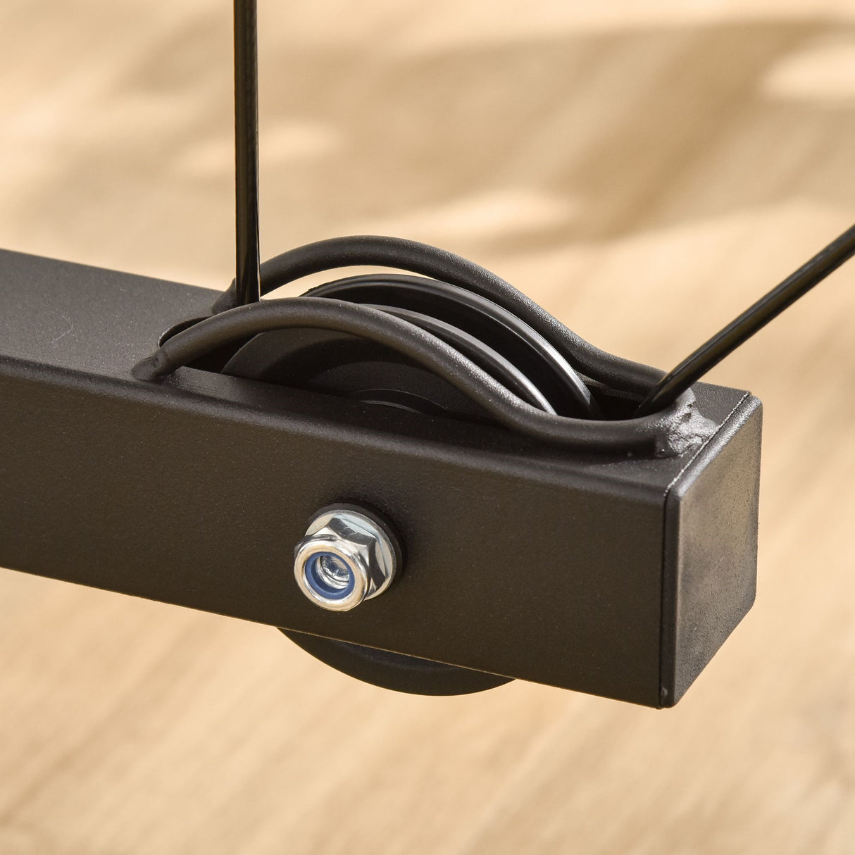 easycomfort easycomfort stazione fitness pull down da casa con panca e cavo regolabile in acciaio 107x120x190cm nero