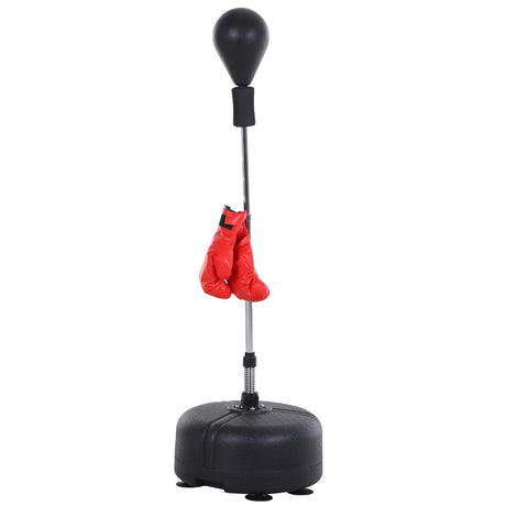 easycomfort easycomfort punching ball sacco boxe da terra con guantoni inclusi altezza regolabile