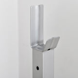 easycomfort set 2 rack porta bilanciere in acciaio ganci con altezza regolabile capacita 110kg 55x57x105 170cm nero