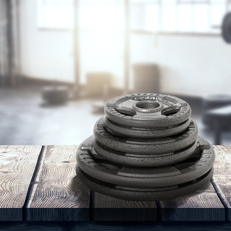 easycomfort easycomfort set di 6 dischi pesi per bilanciere e manubri 2 5 35kg dischi palestra in acciaio ideali per bilancieri olimpionici argento