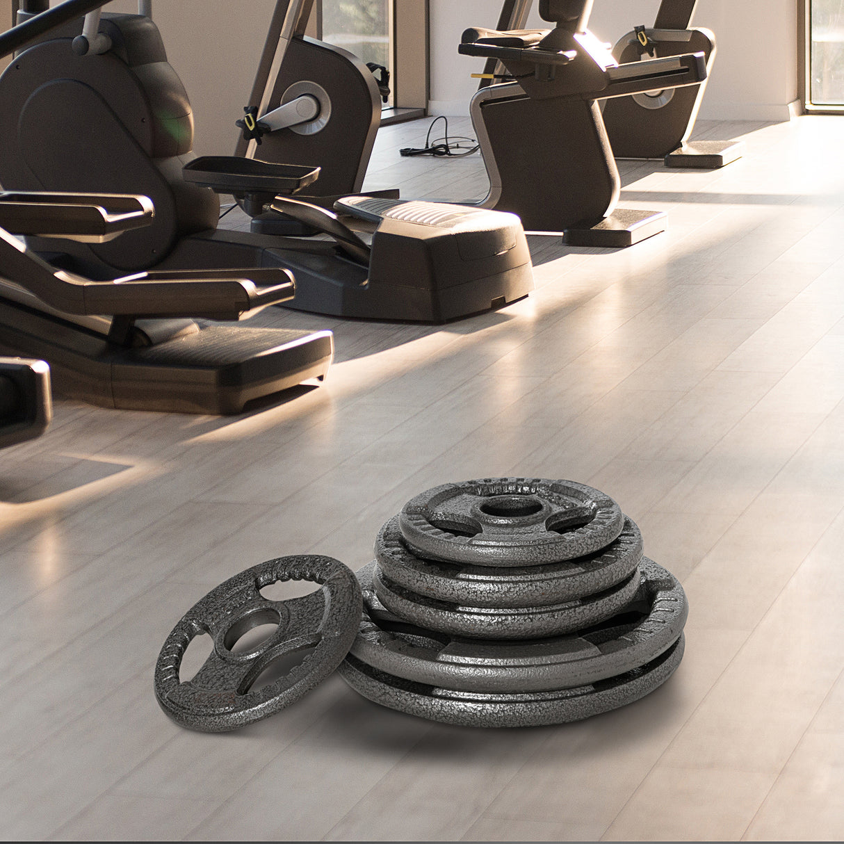 easycomfort easycomfort set di 6 dischi pesi per bilanciere e manubri 2 5 35kg dischi palestra in acciaio ideali per bilancieri olimpionici argento